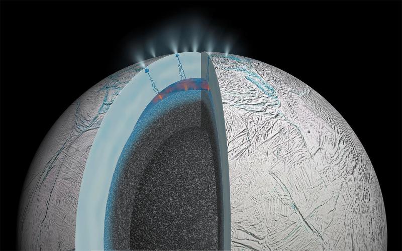 Ученые: На спутнике Сатурна Энцелад может существовать жизнь