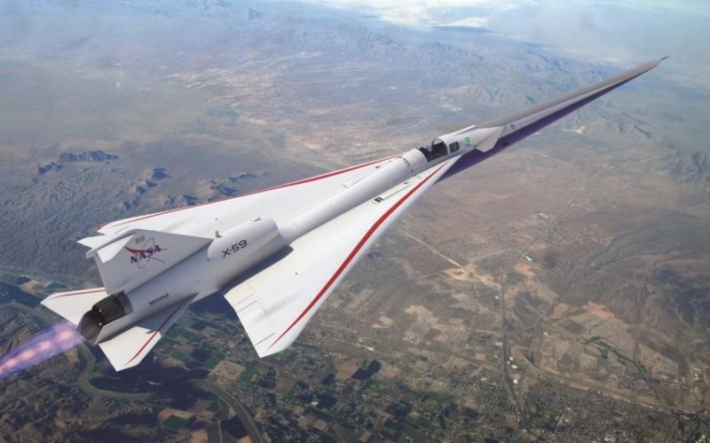 NASA представило новый сверхзвуковой самолет X-59 QueSST