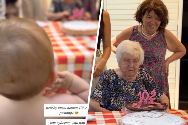 Сати Казанова приехала с дочерью в Италию на празднование 102-летия бабушки… 