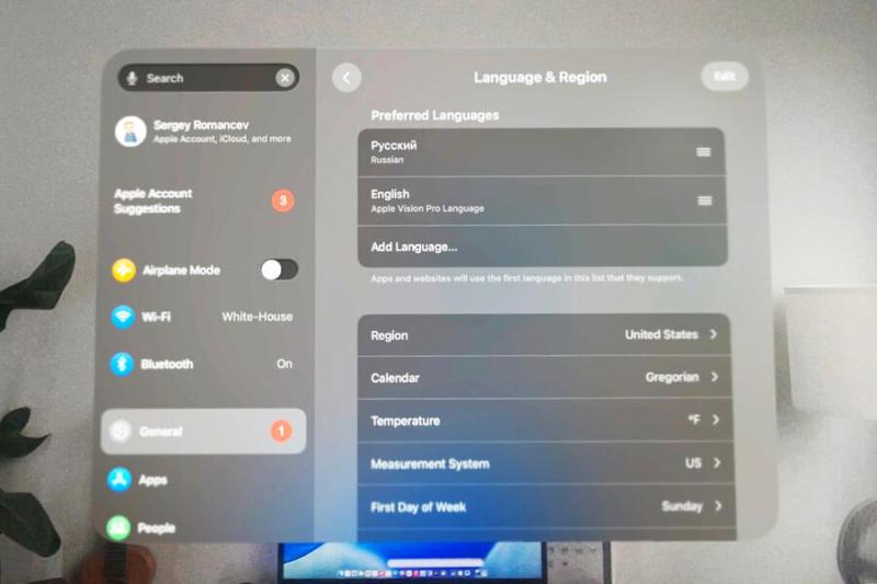 В Apple Vision Pro появилась поддержка русского… 