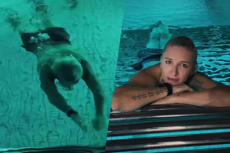 Певица Диана Арбенина поплавала в бассейне топлес