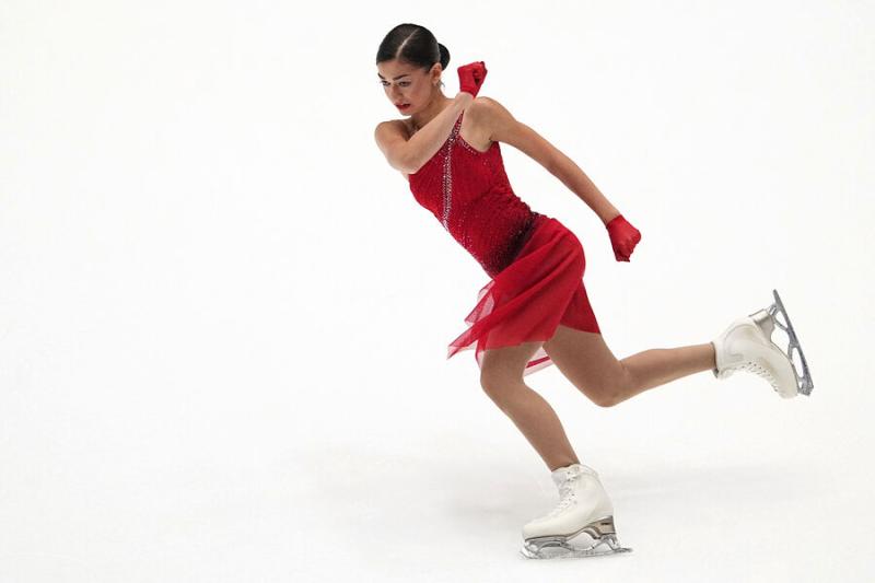 Фигуристка Петросян тренировала четверной тулуп перед отъездом на Олимпиаду