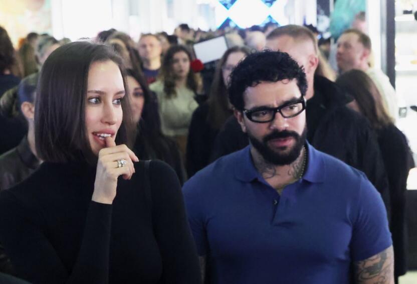 Тимати и Валентина Иванова посетили выставку современного искусства